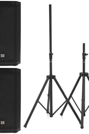 Qualité premium | EV ZLX 12P G2 Stereo Stand Bundle