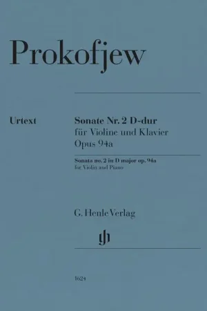 Disponible maintenant - Henle Verlag Prokofjew Sonate Nr. 2