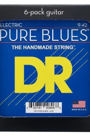 DR Strings Pure Blues PHR-9 6-Pack - Stock limité