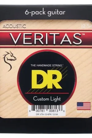 DR Strings Veritas Acoustic VTA-12 6-Pack - Quantité limitée