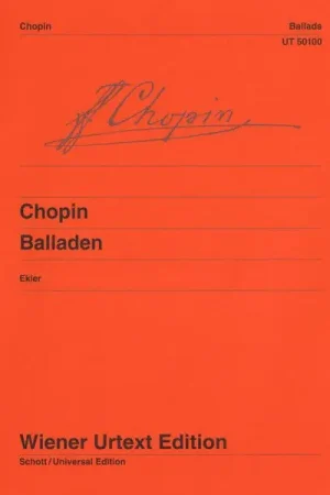 Quantité limitée - Wiener Urtext Edition Chopin Balladen