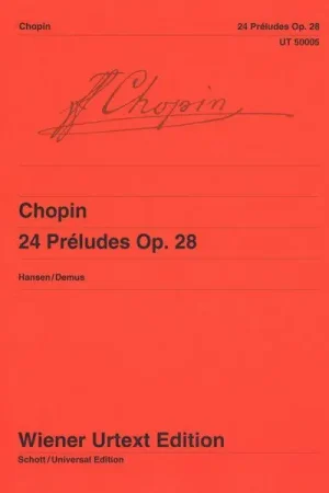 Disponible maintenant - Wiener Urtext Edition Chopin 24 Préludes op. 28