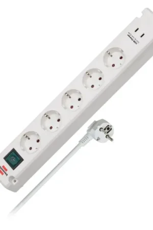 Vente flash - Brennenstuhl Bremounta 5-Way 3m USB wh