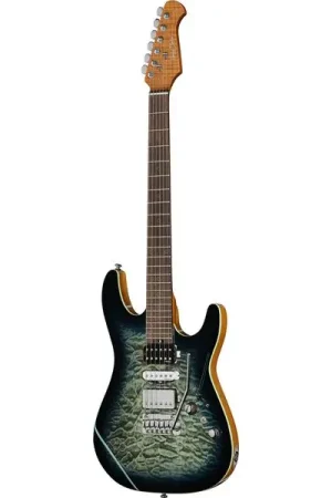 Harley Benton Fusion-IV HSH RW QBLB | Fin de série