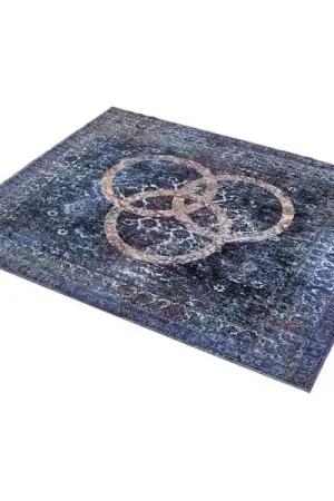 Drum N Base Vintage Drum Rug Blue - Prix spécial