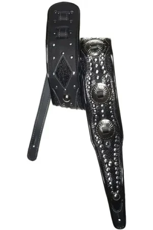 Jodi Head Guitar Straps RJ Cash Black / Black Diamond | Expédition immédiate