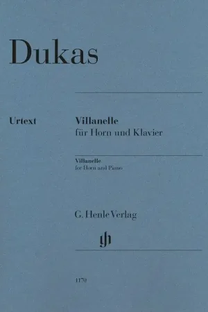 Super prix - Henle Verlag Dukas Villanelle Horn