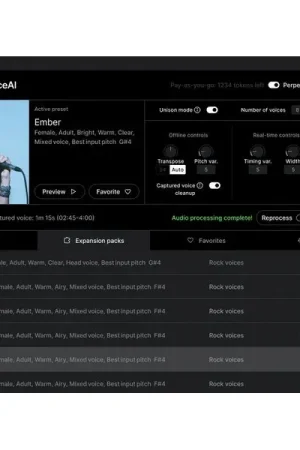 Sonarworks SoundID VoiceAI Rock Expansion - Stock presque épuisé