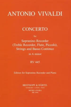 Breitkopf & Härtel Vivaldi Concerto RV 445 | Nouvel arrivage