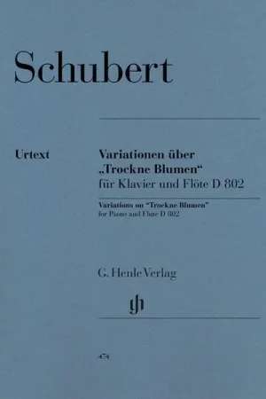 Henle Verlag Schubert Trockne Blumen - Qualité professionnelle