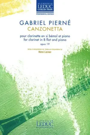 Alphonse Leduc Pierné Canzonetta | Bon plan