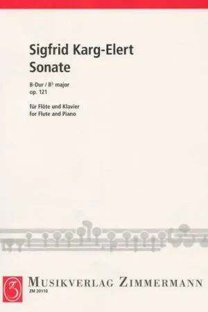 Expédition rapide - Zimmermann Verlag Karg-Elert Sonate op.121