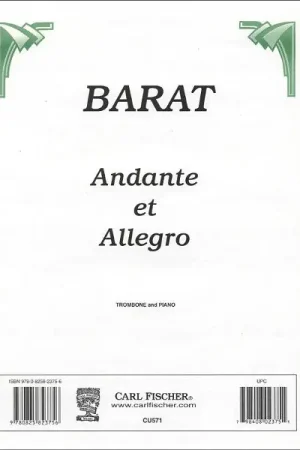 Tout juste ajouté | Carl Fischer Barat Andante et Allegro