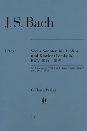 Bien noté | Henle Verlag Bach Sechs Violinsonaten