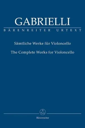 Bärenreiter Gabrielli Werke für Cello | À ne pas manquer
