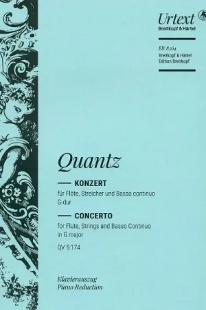 Breitkopf & Härtel Quantz Flötenkonzert - Disponible à la commande