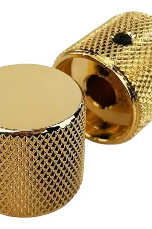 Allparts Metal Barrel Knobs Gold - Meilleure vente