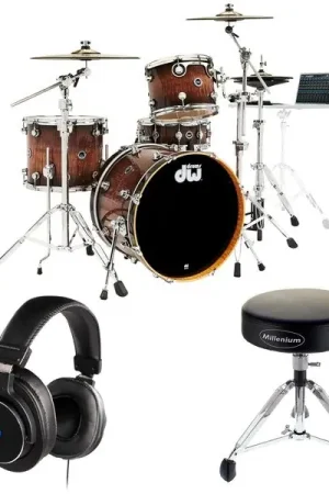 DW DWe E33 Drum Kit Exotic Bundle | Prix bas