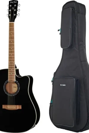 Harley Benton D-120CE BK w/Bag | Top des ventes