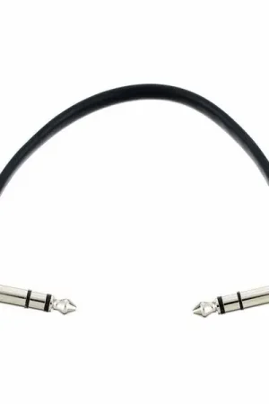 Qualité supérieure - Rockboard Flat TRS Cable 15 cm BK