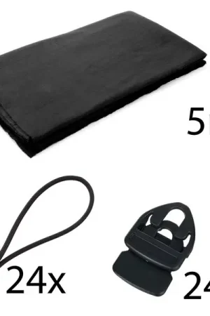 Qualité premium | Stairville Molton 500g/m² Set Black 5x3m