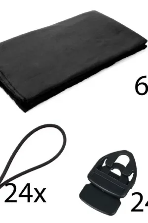 Stairville Molton 500g/m² Set Black 6x3m - Offre limitée