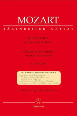 Commandez dès aujourd'hui | Bärenreiter Mozart Concert for Oboe KV 314