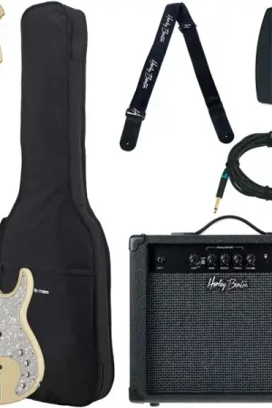 Coup de cœur des clients - Harley Benton Enhanced MP-4EB Creme Bundle