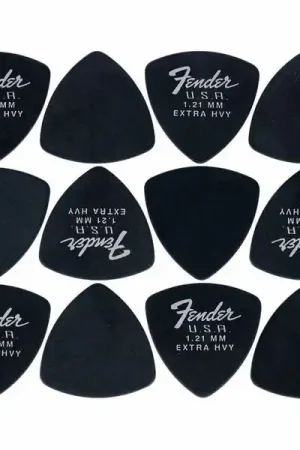 Fender 346 Dura-Tone Picks BLK - Achat sécurisé