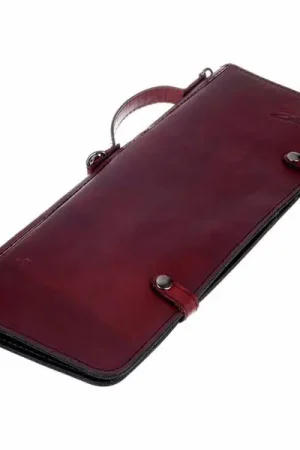 Zultan Leather Stick Bag Red | Très populaire