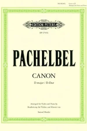 Edition Peters Pachelbel Kanon D-Dur Violin - Nouveau chez nous