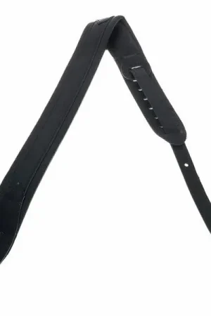 Levys Pad Veg-Tan Leath Strap 2" BK - Dernières pièces