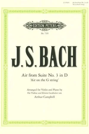 Edition Peters Bach Air D-Dur Violin/Piano | Offre exclusive