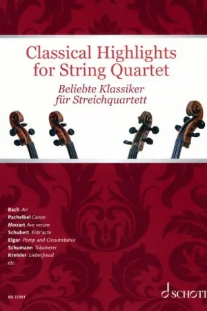 Disponible maintenant - Schott Classical Highlights Quartet