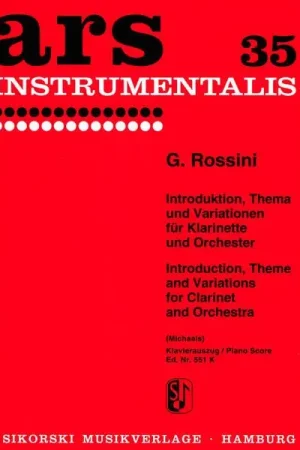 Sikorski Musikverlage Rossini Introduction Clarinet | Super prix