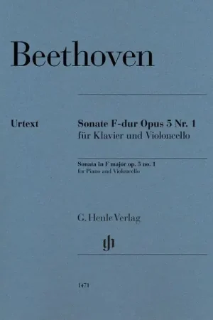 Henle Verlag Beethoven Cellosonate op.5/1 | Meilleure vente
