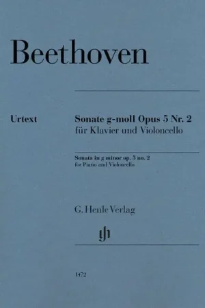 Henle Verlag Beethoven Cellosonate op.5/2 | Qualité supérieure