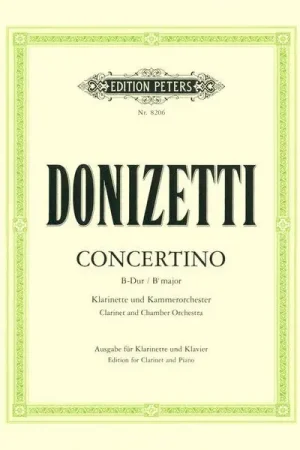 Prix exceptionnel - Edition Peters Donizetti Concertino Klarinett