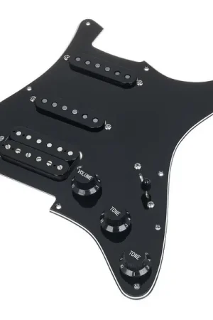 Livraison rapide | Mojotone 58 Quiet Coil HSS Pickguard BK