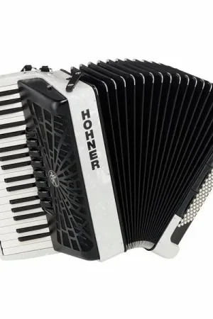 Hohner Bravo III 96 silent key white - Prix choc