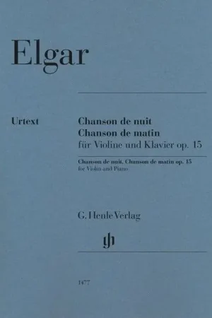 Henle Verlag Elgar Chanson De Nuit/De Matin - Coup de cœur des clients