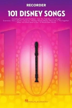 Hal Leonard 101 Disney Songs Recorder - Haute qualité