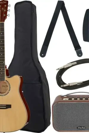 Harley Benton D-120CE NT Bundle - Qualité supérieure