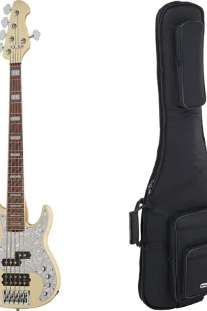 Remise | Harley Benton Enhanced MP-5EB Creme w/Bag