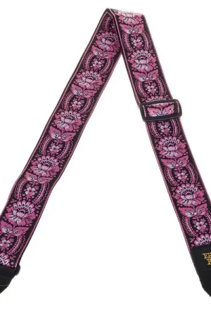 Ernie Ball Pink Orleans Jacquard Strap - Envoi rapide