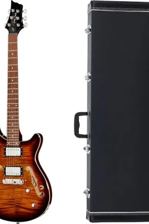 Premium - Harley Benton CST-24HB Tortoise Flame w/Case