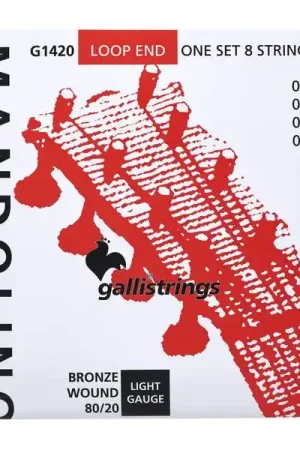 Galli Strings G1420 Mandolin Str. Light - Qualité professionnelle
