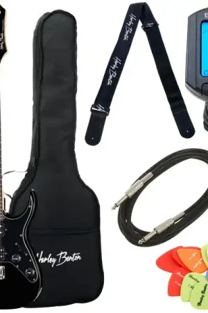 Quantité limitée - Harley Benton RG-Junior BK Rock Serie Bundle