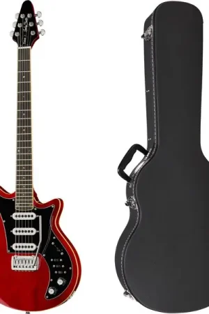 Offre exceptionnelle - Harley Benton BM-75 Trans Red Deluxe w/Case