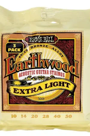 Ernie Ball Earthwood Bronze 3-pack 3006 - Jusqu'à épuisement des stocks